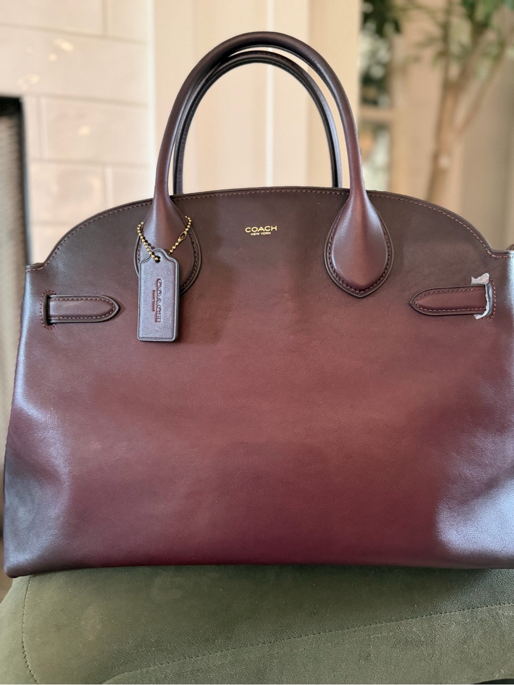 NEW COACH “Soft Empire Carryall Bag 40” MERLOT - Picture 14 of 16